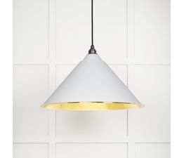 From the Anvil Hockley Hammered Brass Pendant