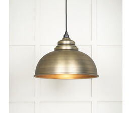 From the Anvil Harborne Smooth Aged Brass Pendant