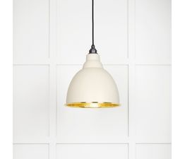 From the Anvil Brindley Hammered Brass Pendant