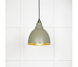 From the Anvil Brindley Hammered Brass Pendant