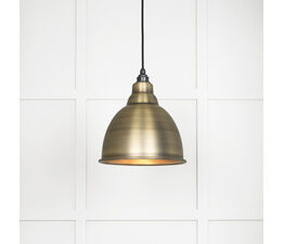 From the Anvil Brindley Smooth Aged Brass Pendant