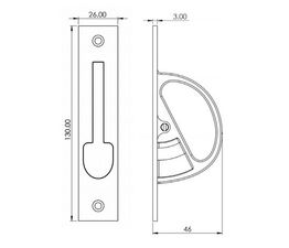Burlington Counterbalance Door End Pull