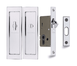 Marcus Privacy Rectangular Flush Handle Lock Set