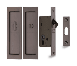 Marcus Privacy Rectangular Flush Handle Lock Set