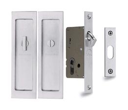 Marcus Privacy Rectangular Flush Handle Lock Set
