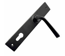 Cardea Tapered Pattern Black Multipoint Levers (Wide Plate)