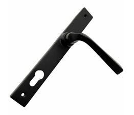 Cardea Tapered Pattern Black Multipoint Levers (Narrow Plate)