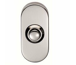 Carlisle Stainless Steel Oval Doorbell Push