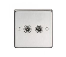 From The Anvil Double TV Outlet Socket