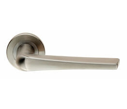 Plaza Stainless Steel Lever On Round Rose