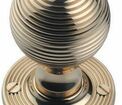 Lansdown Large Reeded Ball Mortice Knob additional 1