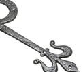 Kirkpatrick Fleur De Lys Antique Style Black Hinge additional 1