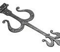 Kirkpatrick Fleur De Lys Antique Style Black Hinge additional 2