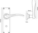 Croft Codsall Lever Door Handle additional 2
