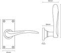 Croft Codsall Lever Door Handle additional 3
