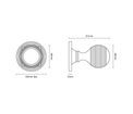 Croft Reeded Ball Mortice Door Knob additional 2