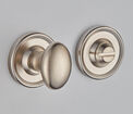 Croft Oval Knob Turn and Release on Raised Edge Covered Rose additional 1