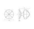 Croft Octagonal Centre Door Knob additional 2