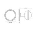 Croft Plain Round Centre Door Knob additional 2