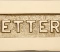 Marcus Embossed Letter Box Plate additional 4