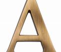 Marcus Concealed Fixing Brass Alphabet Door Letters (A-Z) additional 1