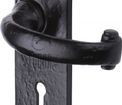 Marcus Colonial Tudor Black Iron Lever Handle additional 1