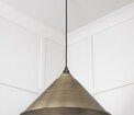 From the Anvil Hockley Smooth Aged Brass Pendant additional 3