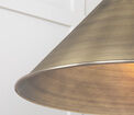 From the Anvil Hockley Smooth Aged Brass Pendant additional 1