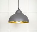 From the Anvil Harborne Hammered Brass Pendant additional 6