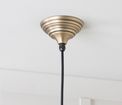 From the Anvil Harborne Smooth Aged Brass Pendant additional 3