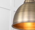 From the Anvil Brindley Smooth Aged Brass Pendant additional 2