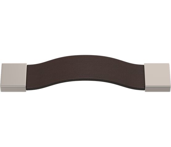 Turnstyle Designs Square Strap Plain Leather Cabinet Pull Handle