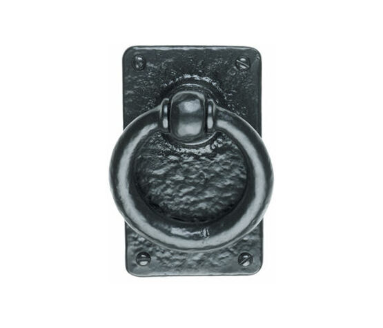 Kirkpatrick Rustic Black Ring Door Handle