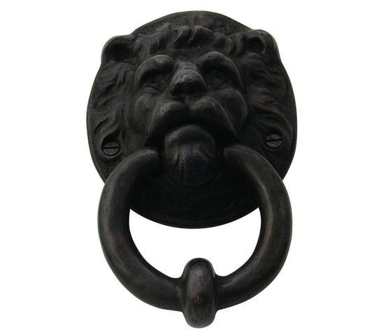 Cardea Lions Head Front Door Knocker