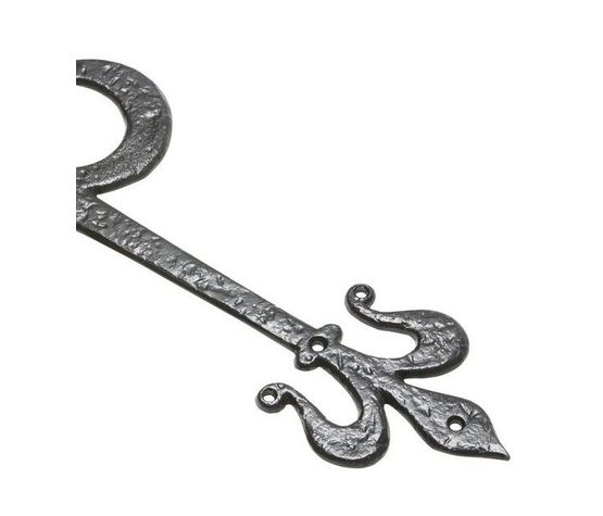 Kirkpatrick Fleur De Lys Antique Style Black Hinge