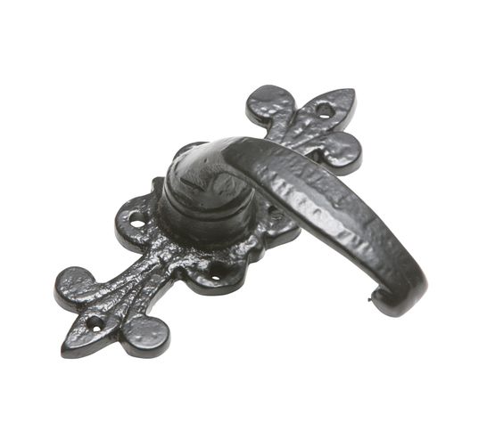 Kirkpatrick Fleur Duo Latch Plate Lever