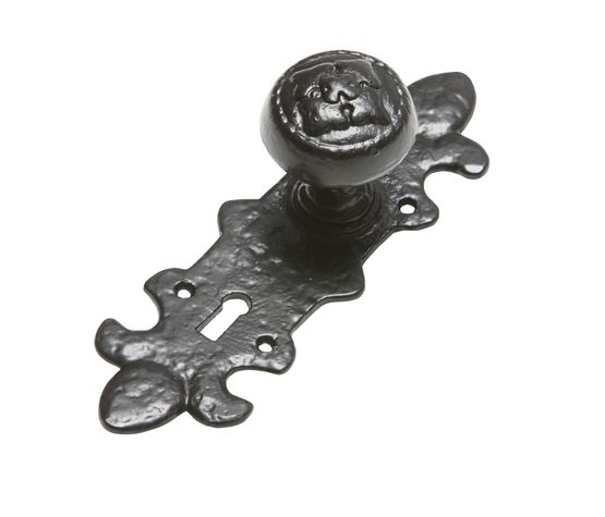 Kirkpatrick Embossed Decorative Mortice Knobset Long Plate