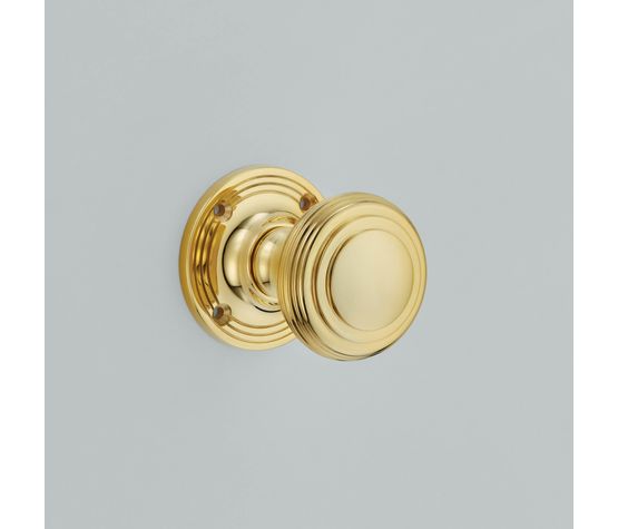 Croft Reeded &amp; Stepped Cushion Rim Door Knob