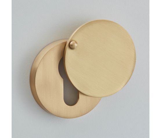 Croft Round Covered Euro Profile Escutcheon