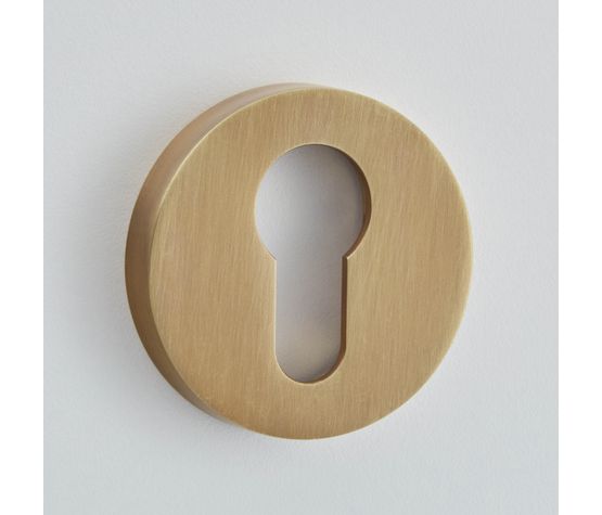 Croft Round Uncovered Euro Profile Escutcheon