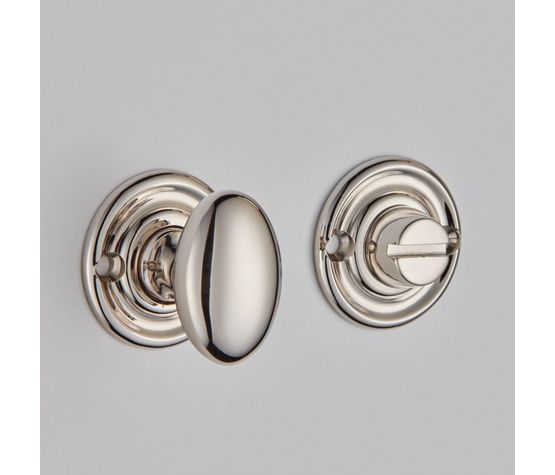 Croft Oval Knob Bathroom Turn &amp; Release
