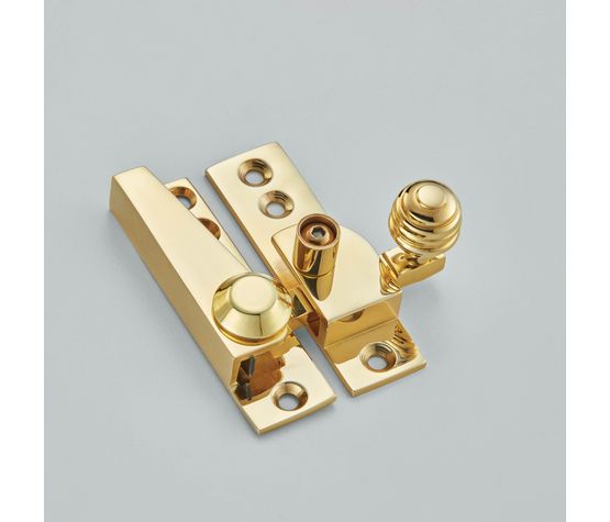 Croft Reeded Knob Sash Fastener