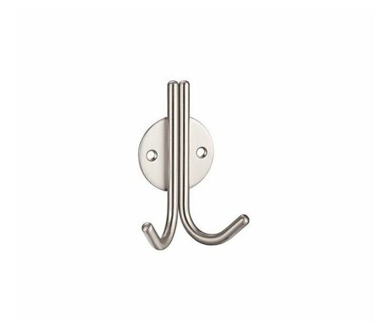 Round Profile Double Robe Hook Stainless Steel