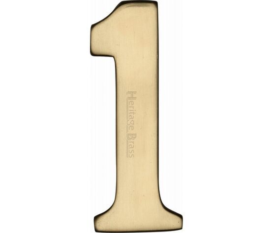 Marcus Adhesive Brass Door Numerals (0-9)