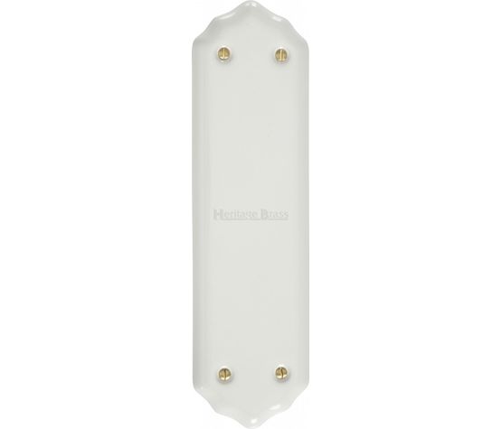 Marcus Plain White Porcelain Shaped Fingerplate