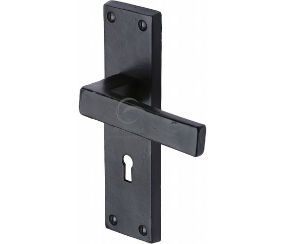 Marcus Cheswell Black Iron Rustic Lever Handles