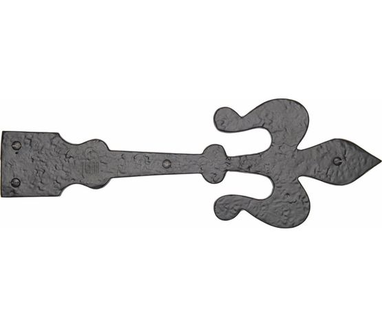 Marcus Tudor Black Iron Dummy Decorative Strap Hinge Front