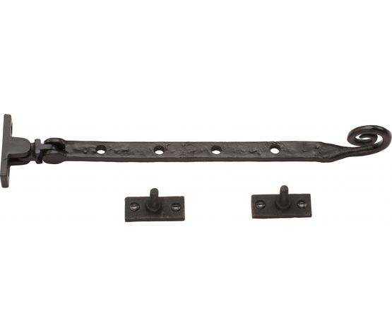 Marcus Monkey Tail Tudor Black Iron Casement Window Stay