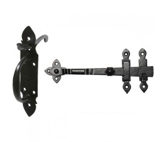 Kirkpatrick Smooth Black Thumb Latch