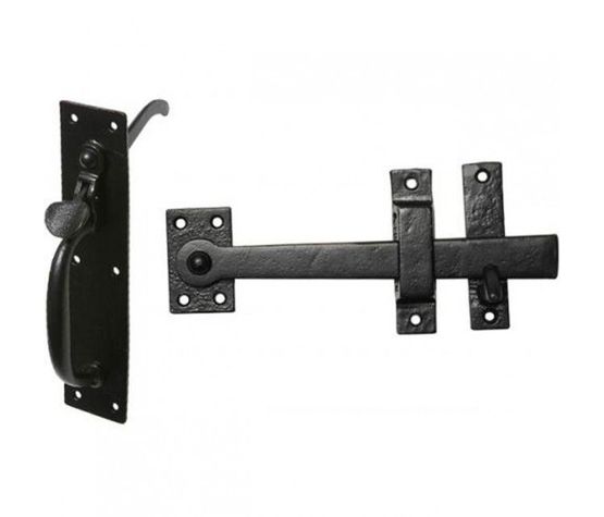 Kirkpatrick Smooth Black Thumb Latch